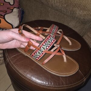 Mossimo Supply Co. Multicolor Woven Sandals